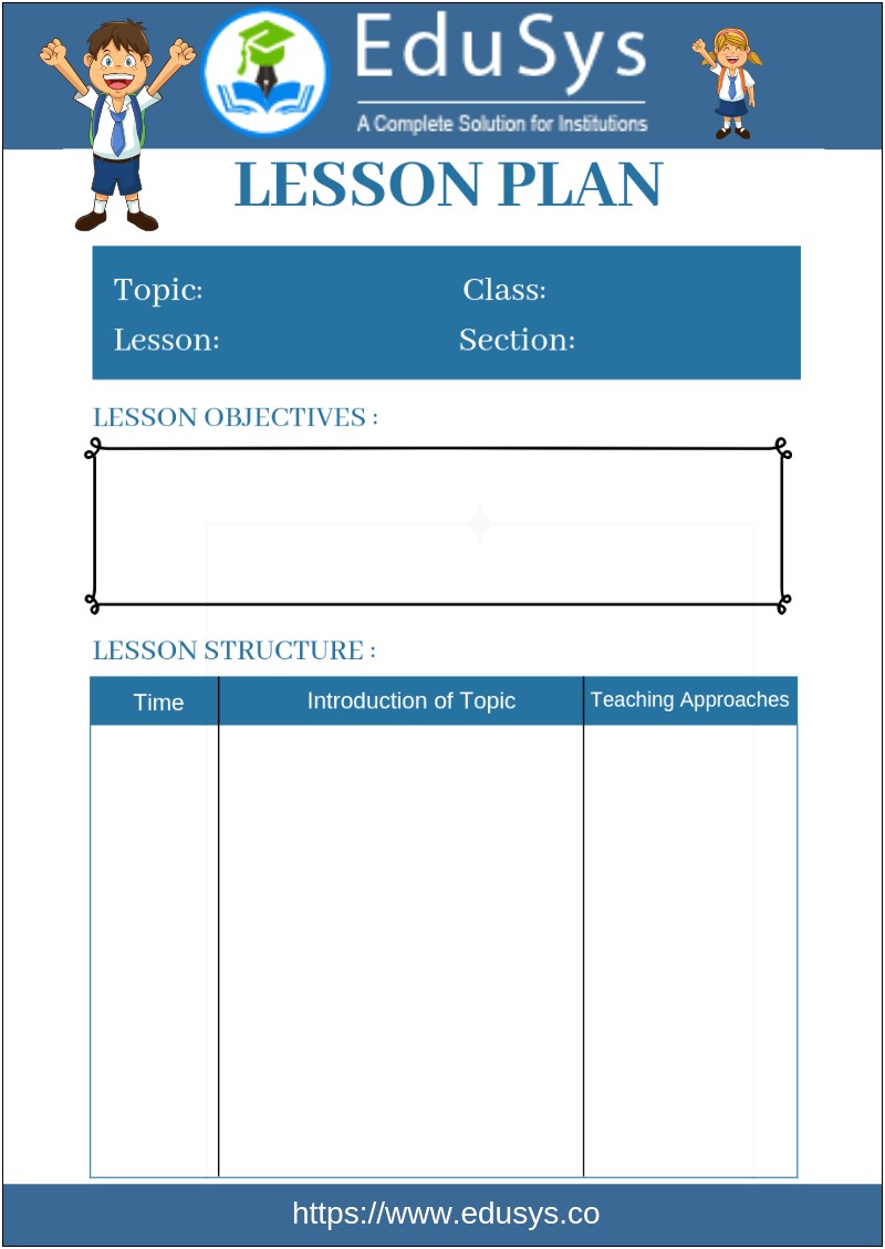 First Grade Science Lesson Plan Template