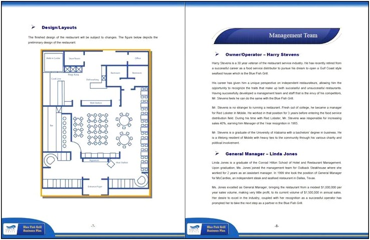 Fish And Chip Shop Business Plan Template