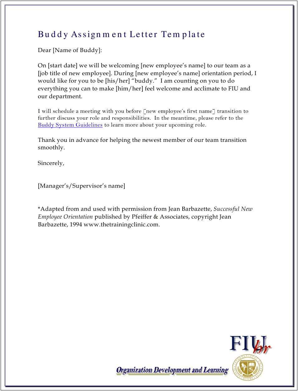 Fiu Cover Letter Page Template Word Doc