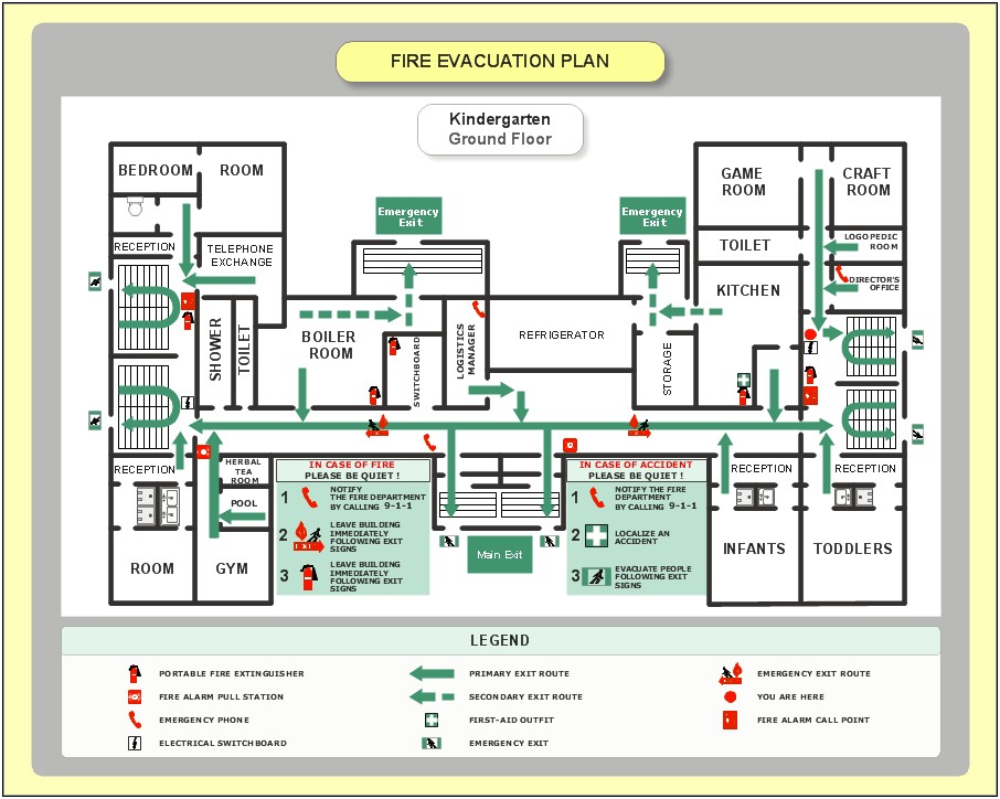 Floor Plan Template For Emergency Exit