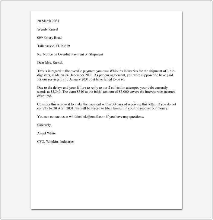 Florida Auto Accident Demand Letter Template Print