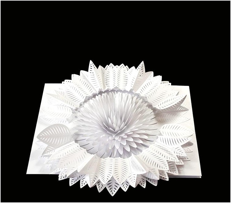 Flower Pop Up Card Templates Peter Dahmen