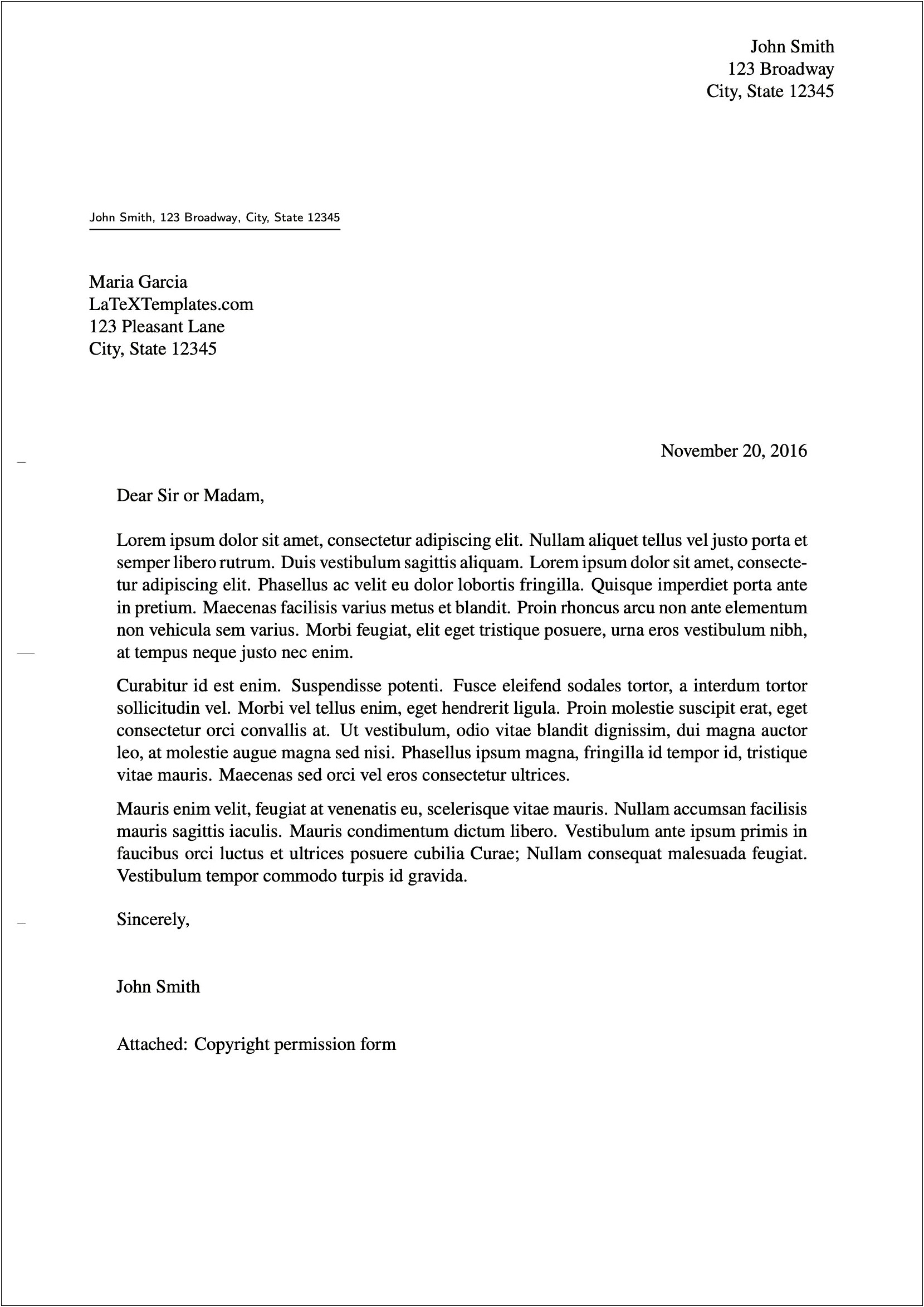 Formal Business Letter Template Open Office