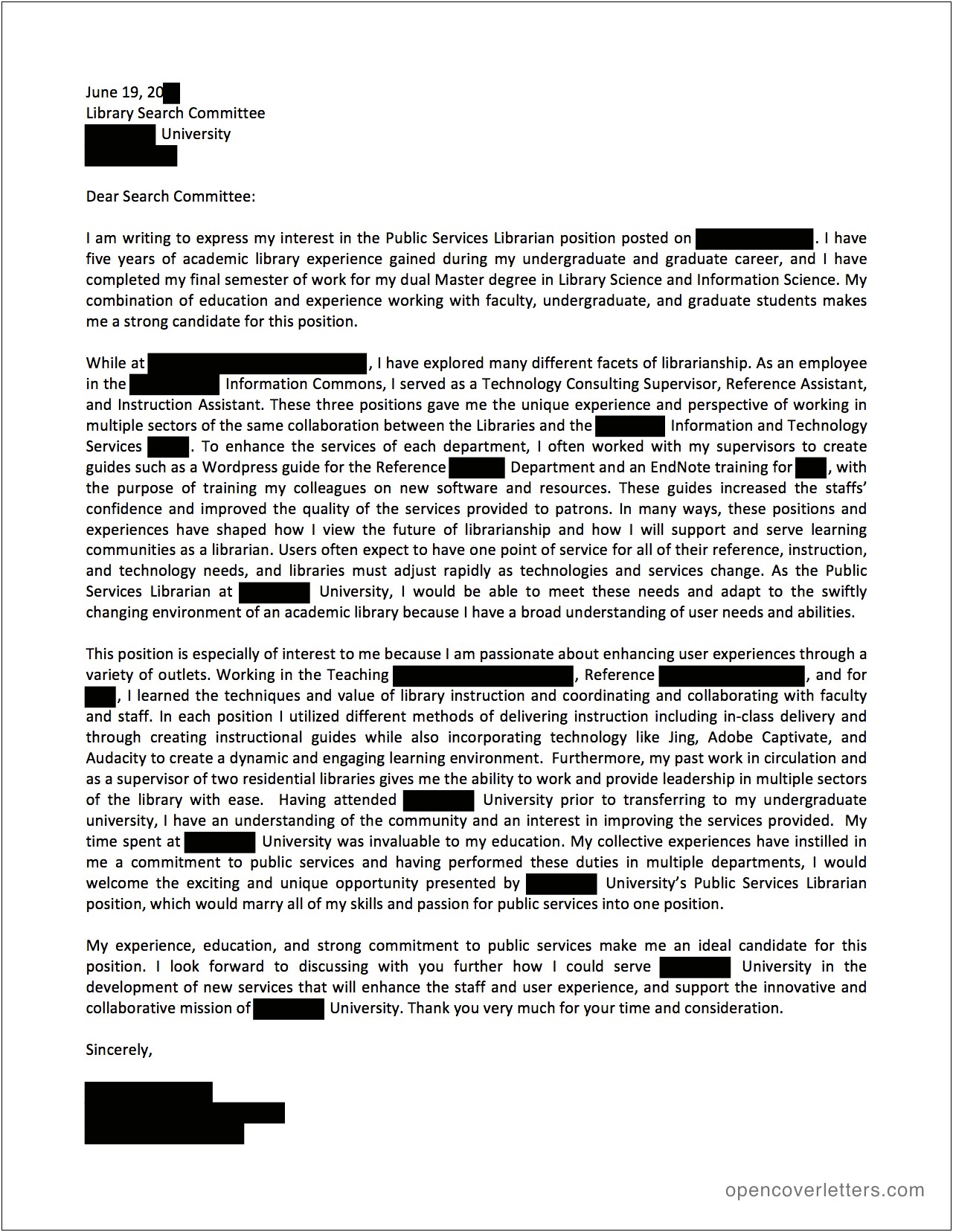 Fox School Of Business Cover Letter Template