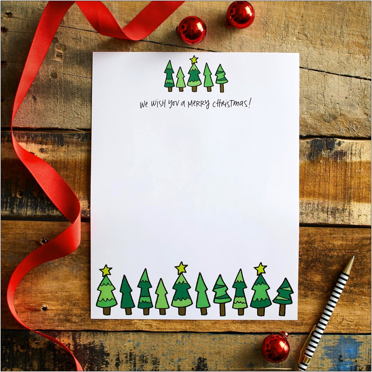 Free Printable Seasonal Letter Writing Template