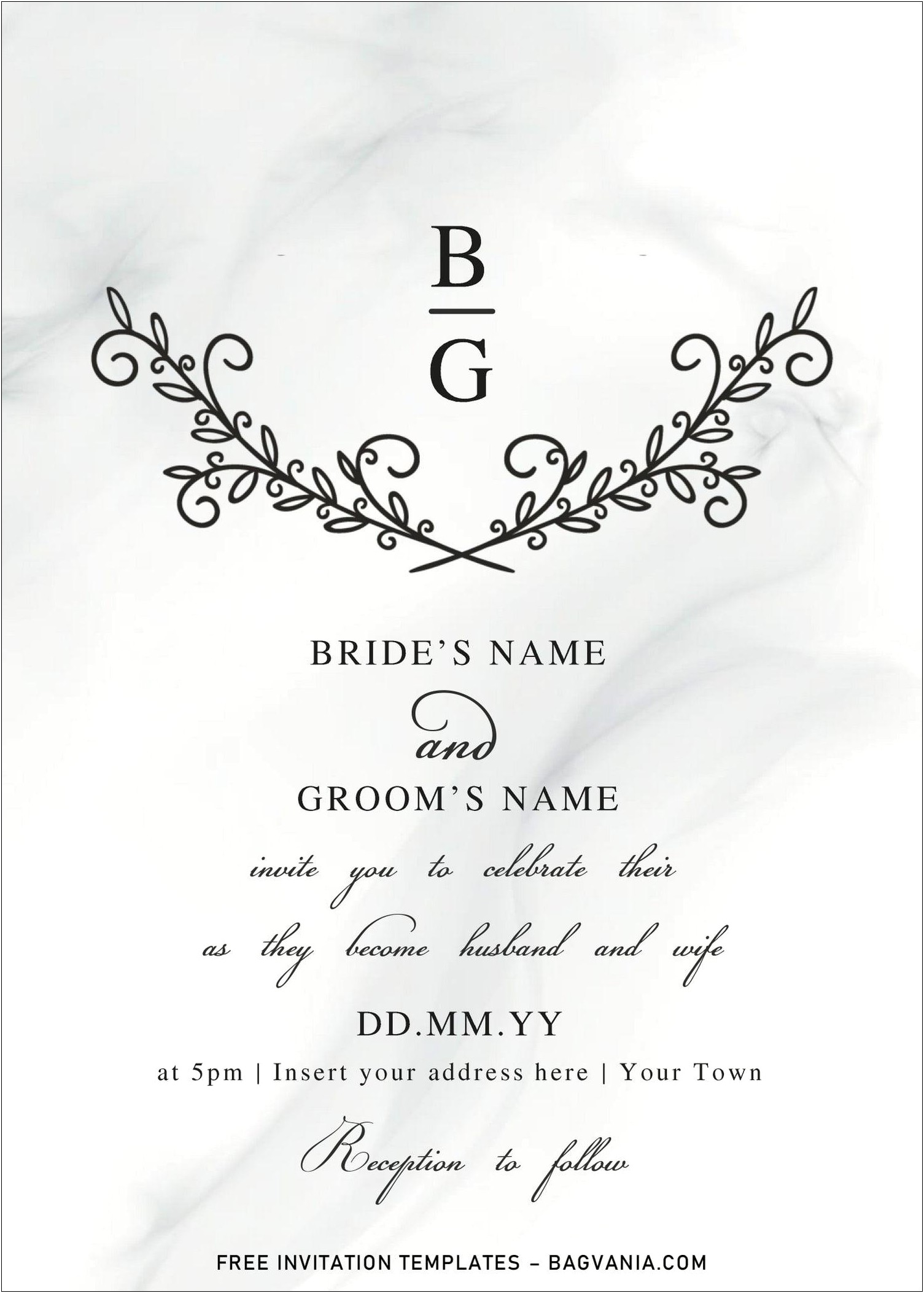 Free Reception Invitation Templates For Word