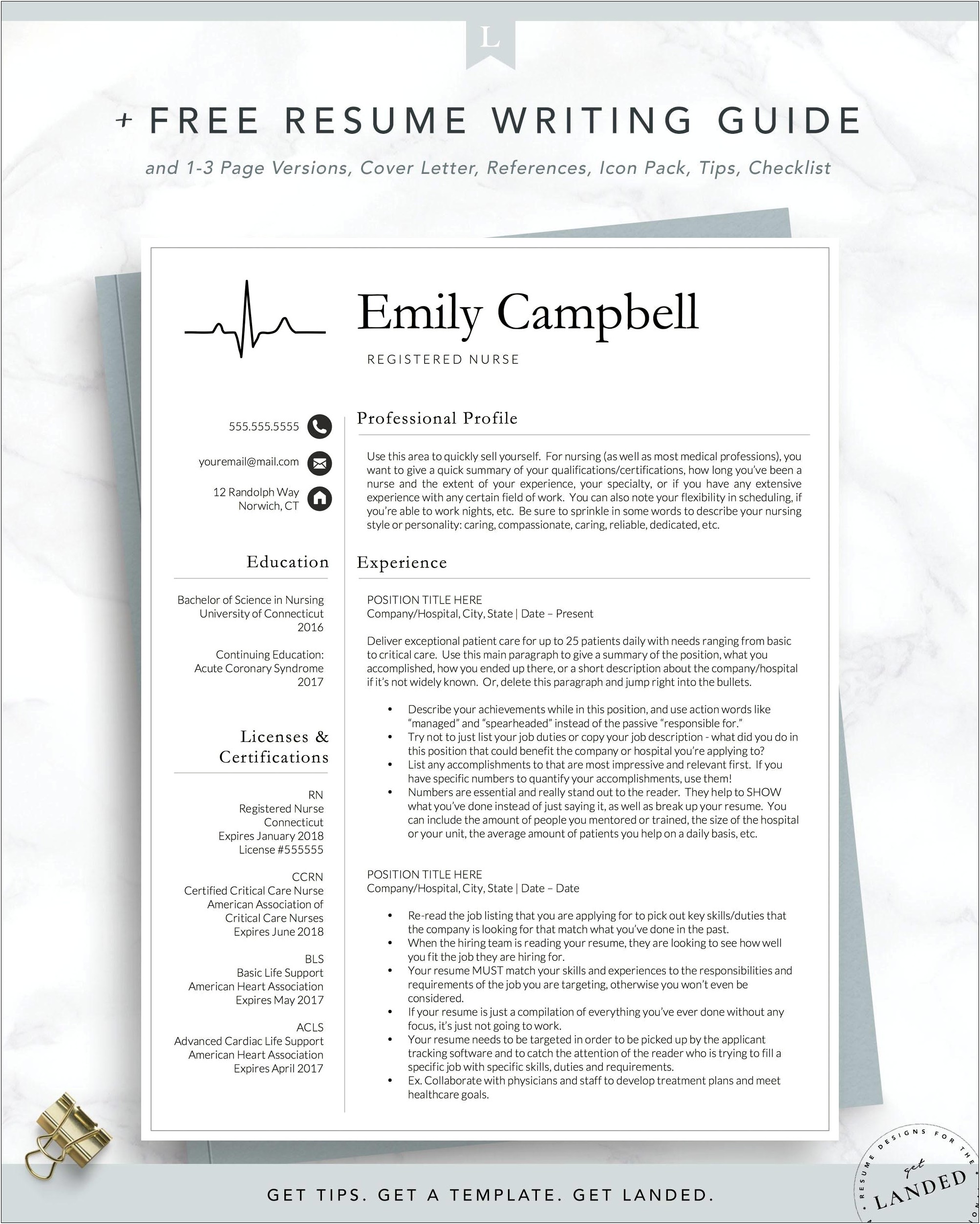 Free Registered Nurse Cover Letter Template