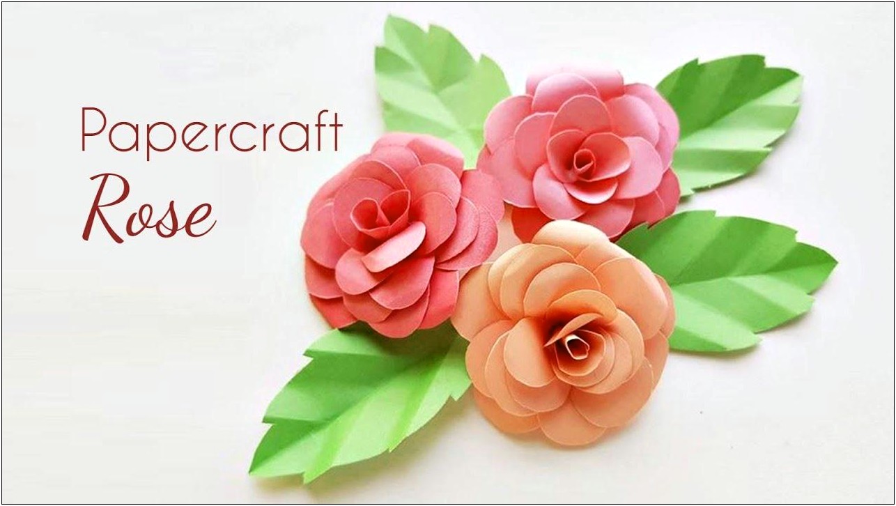 Free Rose Cardstock Templates To Download