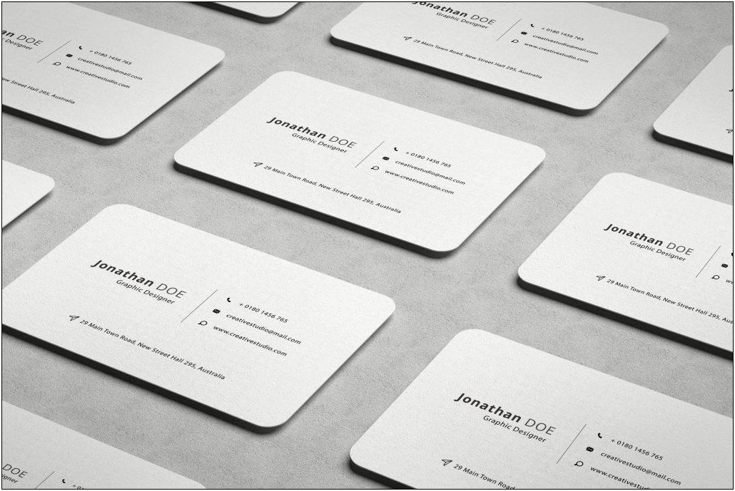 Free Rounded Business Card Template Word