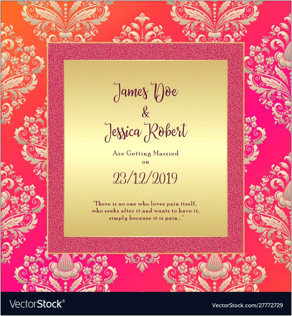 Free Sample Invitation Card For Wedding