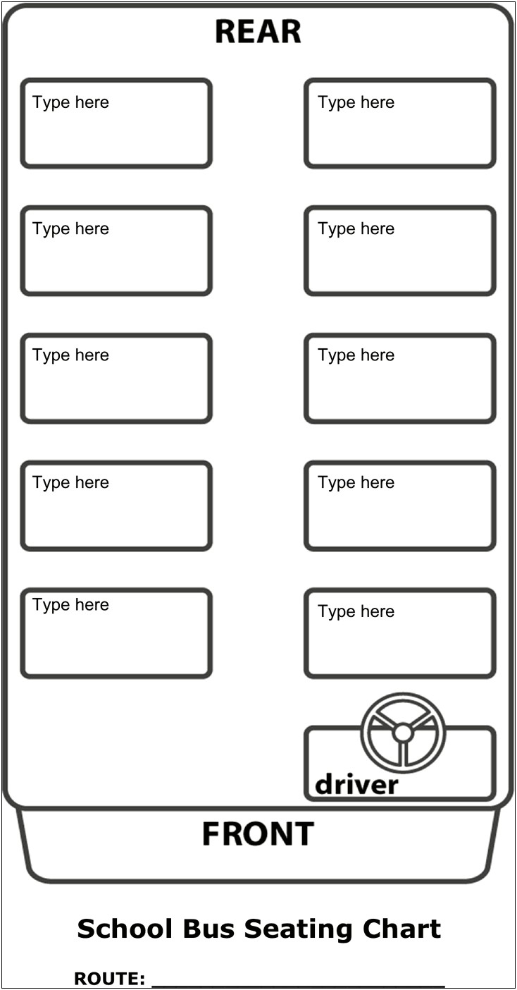 Free Seating Plan Template For Classroom