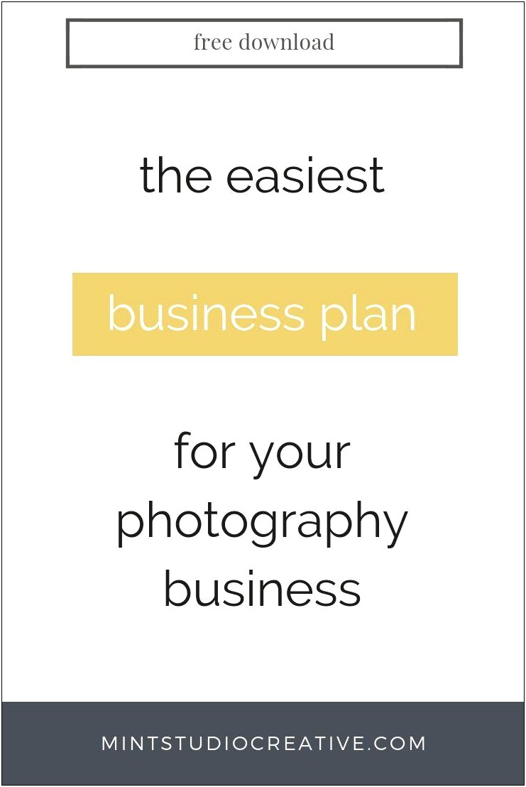 Free Simple California Business Plan Template