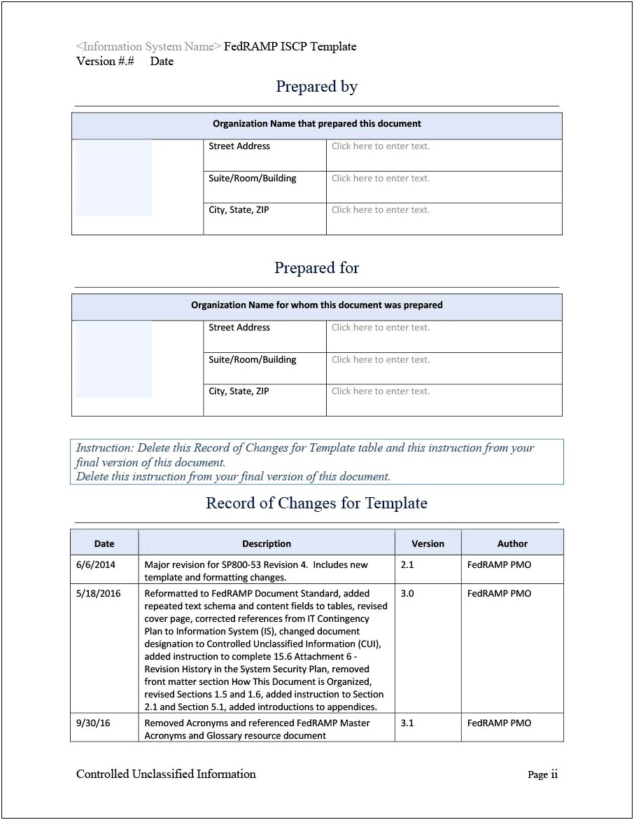 Free Simple Cyber Contingency Plan Template