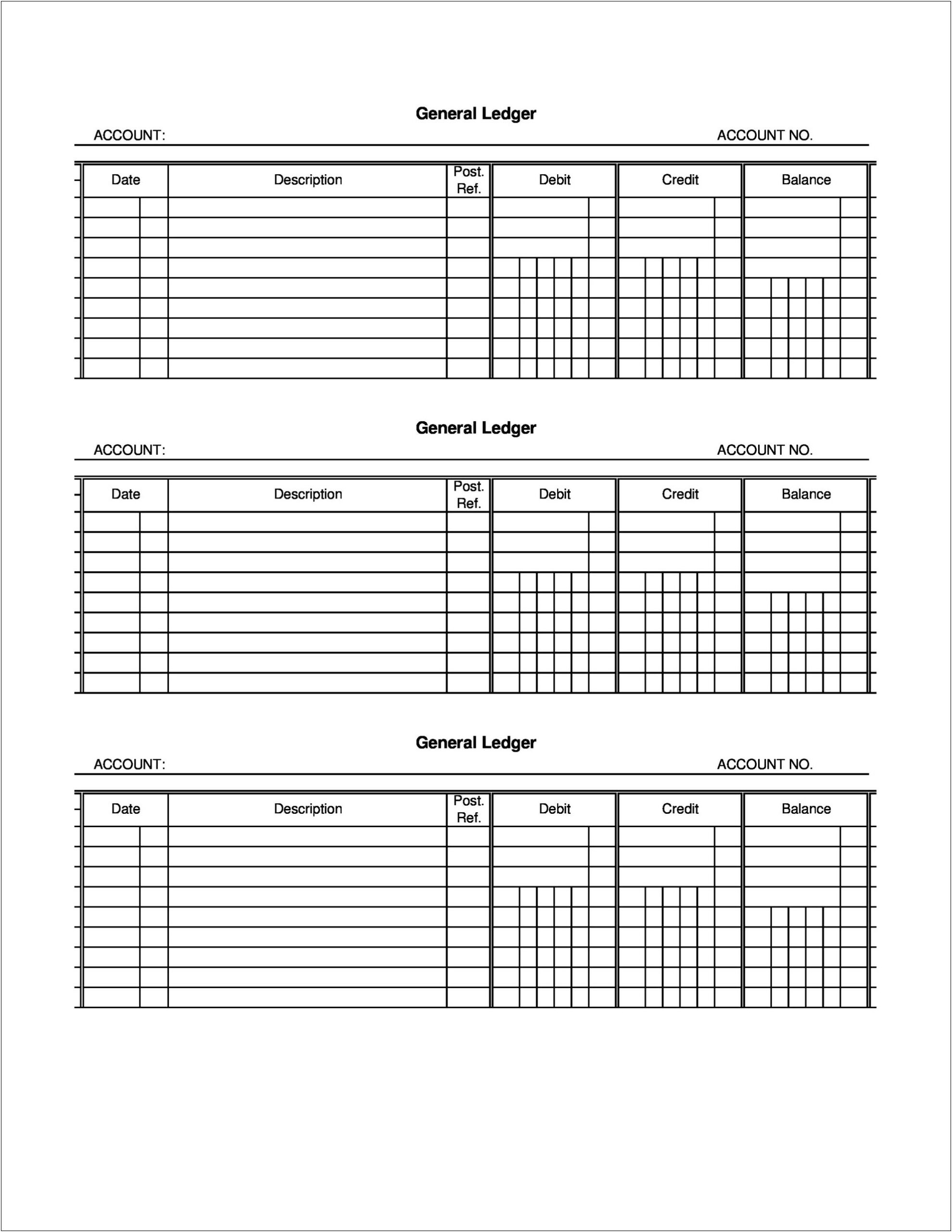 Free Stock Transfer Ledger Template Word