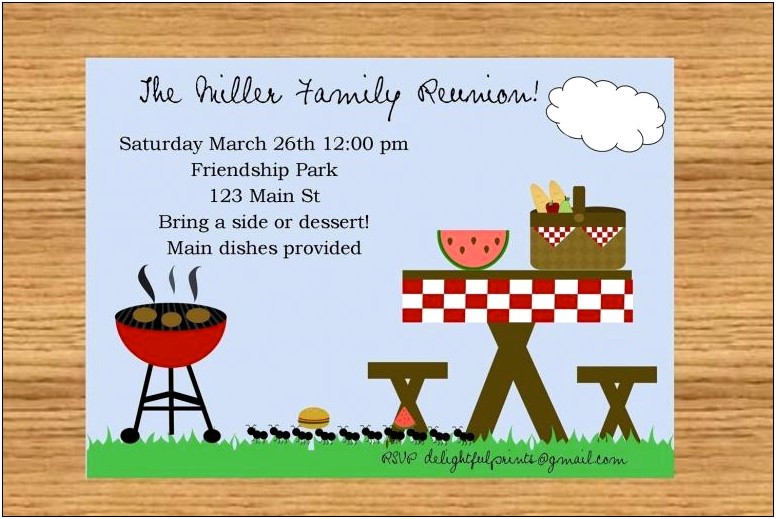 Free Summer Picnic Flyer Template Word