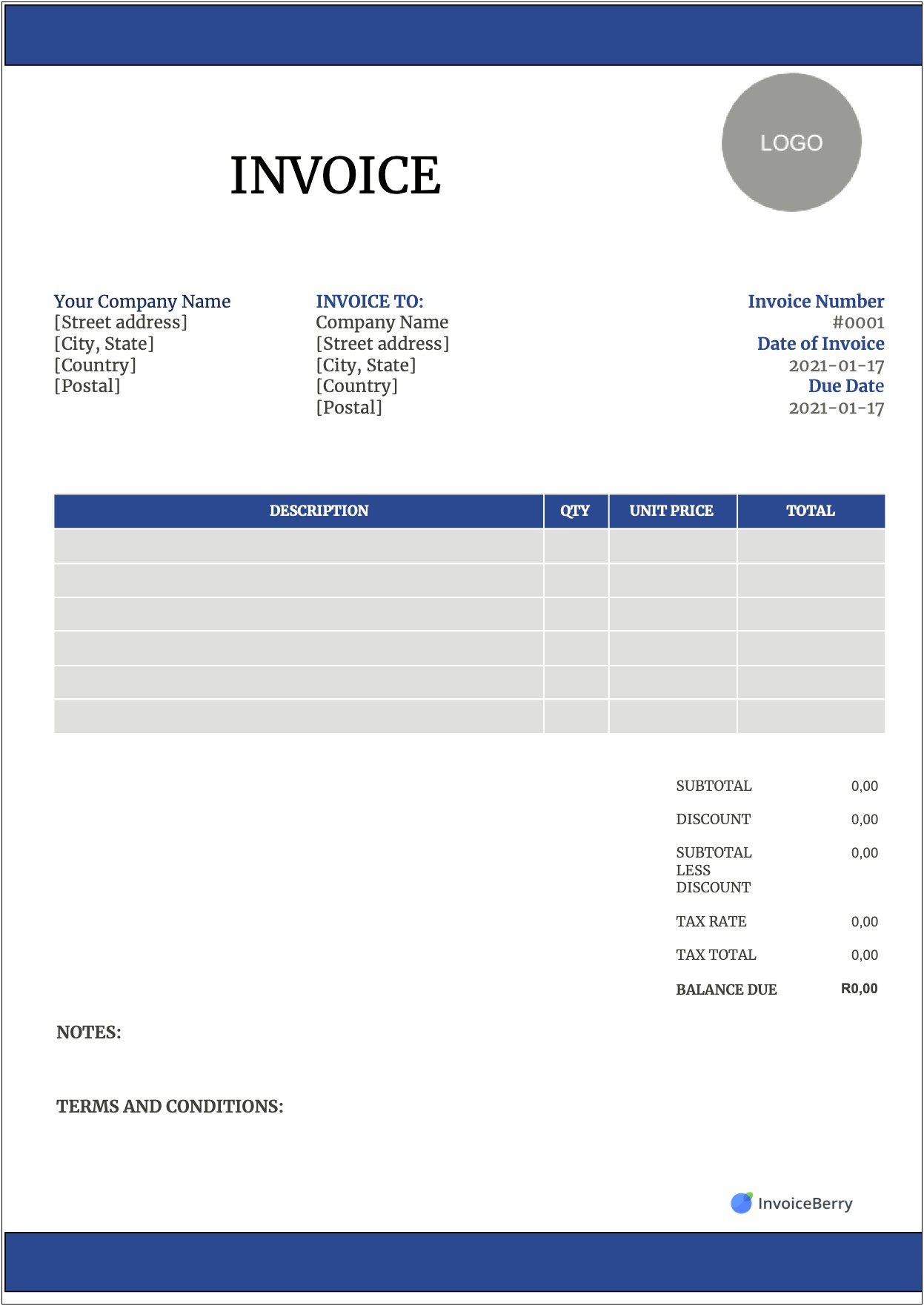 Free Tax Invoice Template Australia Word