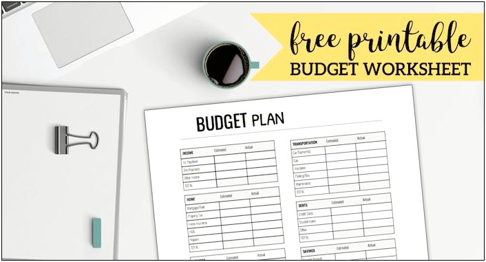 Free Template For Personal Budget Planning