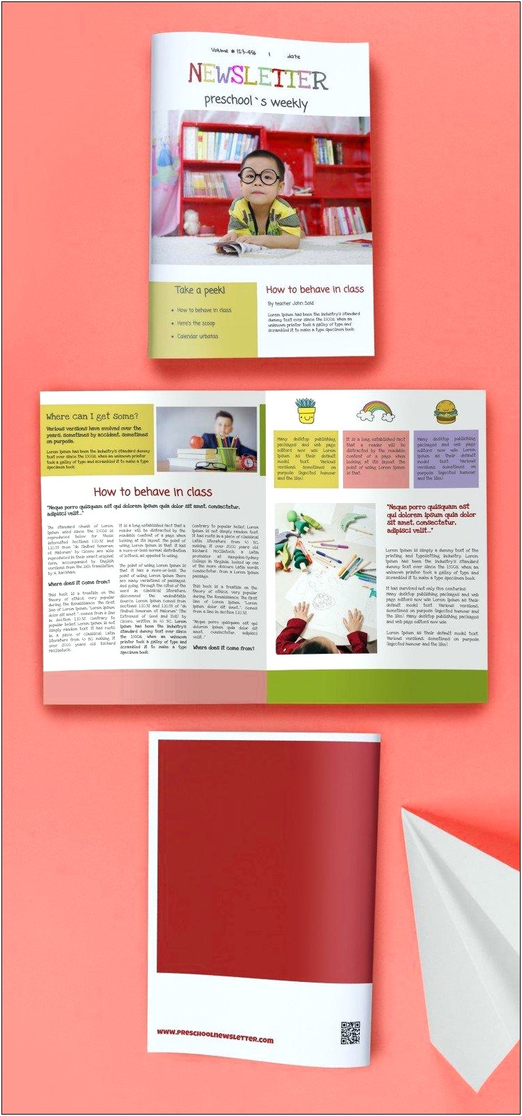 Free Template For Preschool News Letter