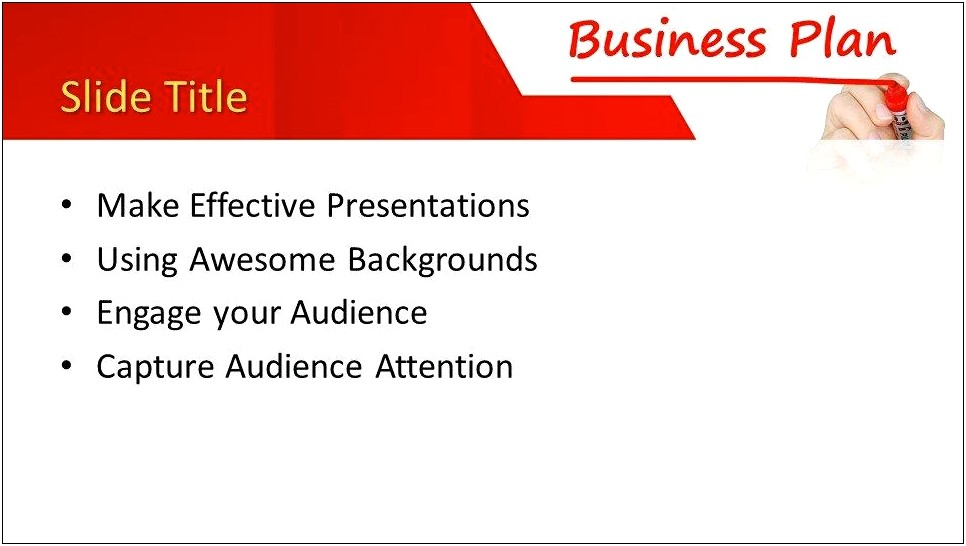 Free Template Of Business Plan Presentation