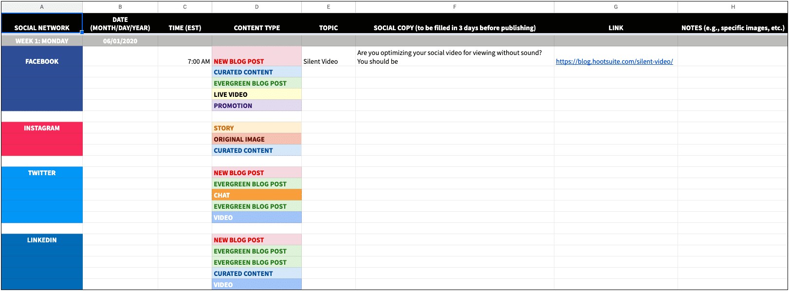 Free Templates For New Year Planning