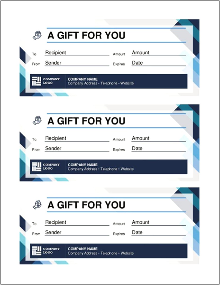 Free Templates For Word Gift Certifcates