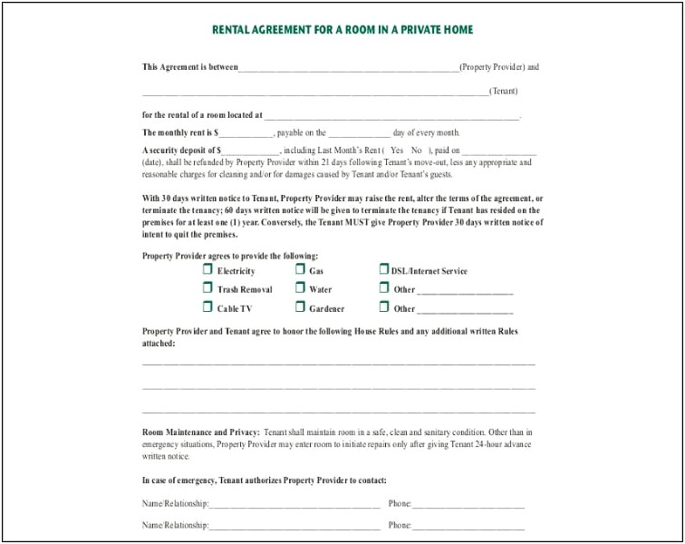 Free Tenancy Agreement Template Word Document