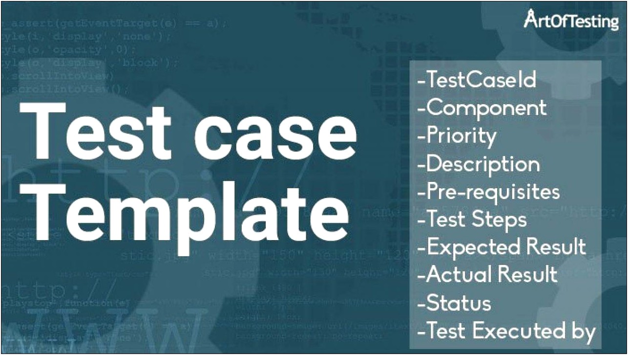 Free Test Plan Template Excel Sheet