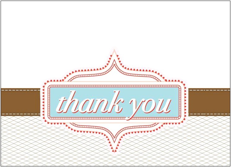 Free Thank You Purchase Word Template