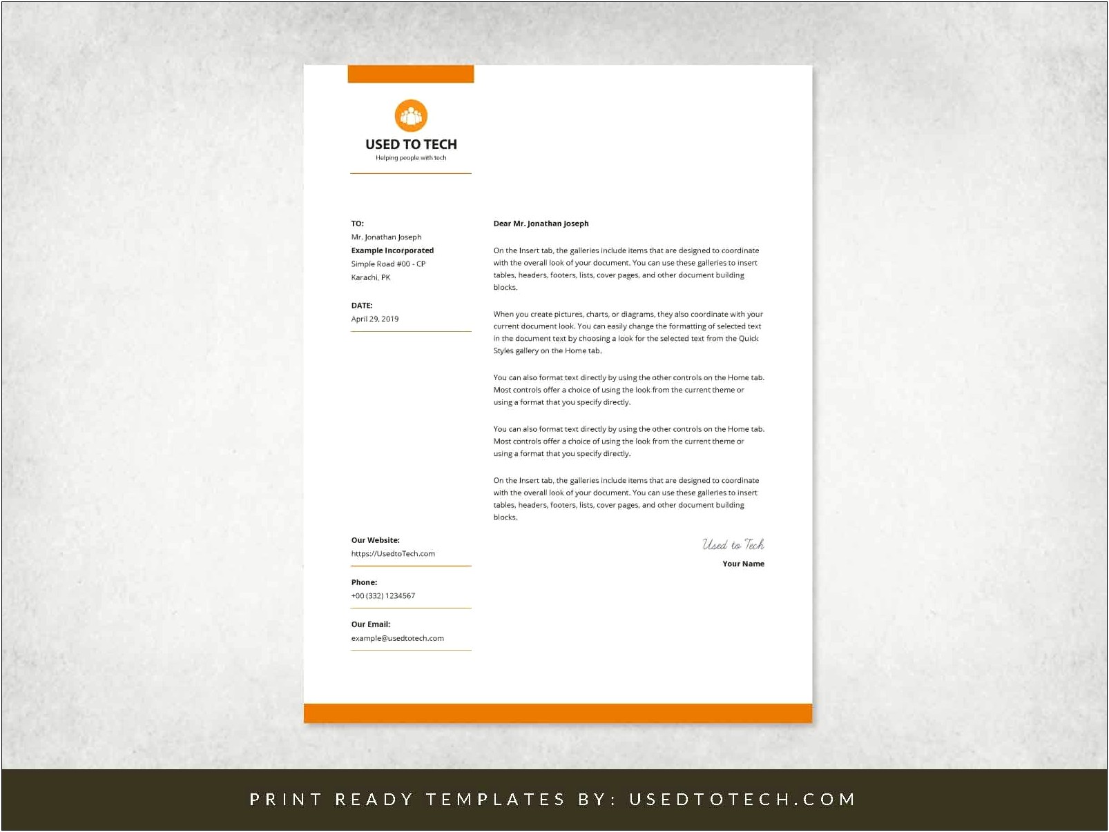 Free Travel Agent Letterhead Template Word