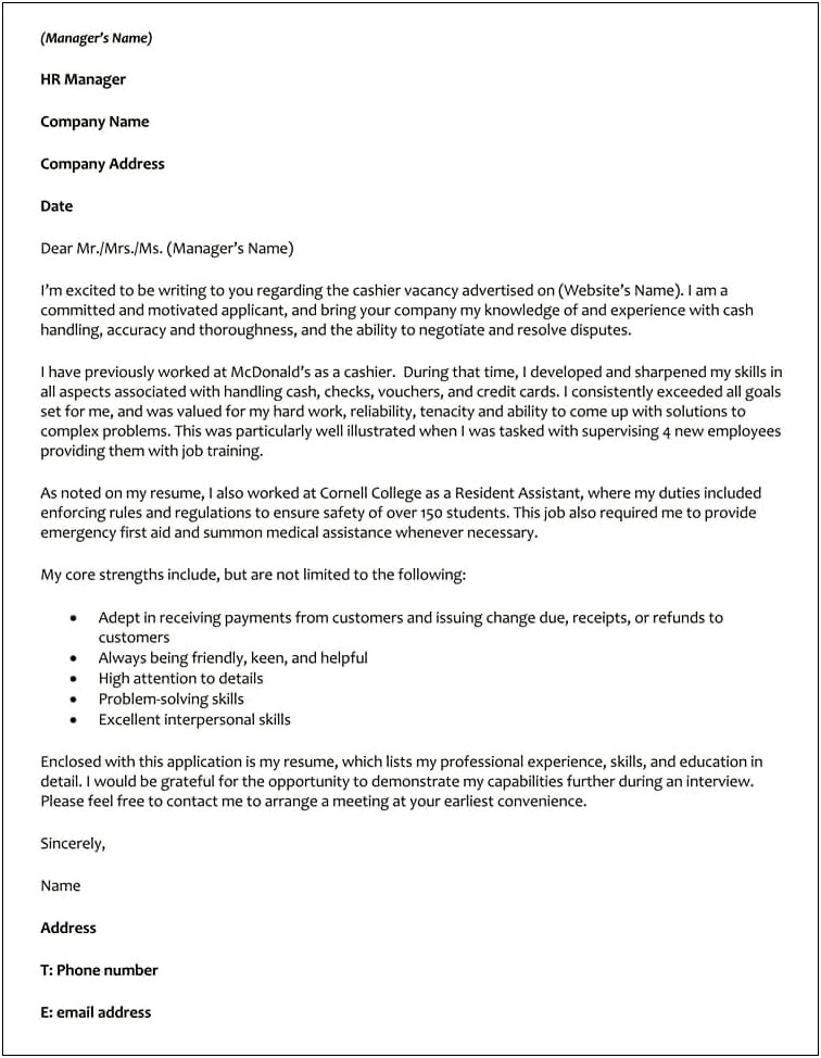 Free Virtual Assistant Cover Letter Template