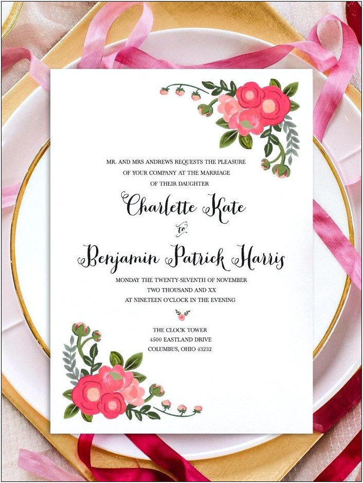 Free Wedding Invitations With Tux Rental