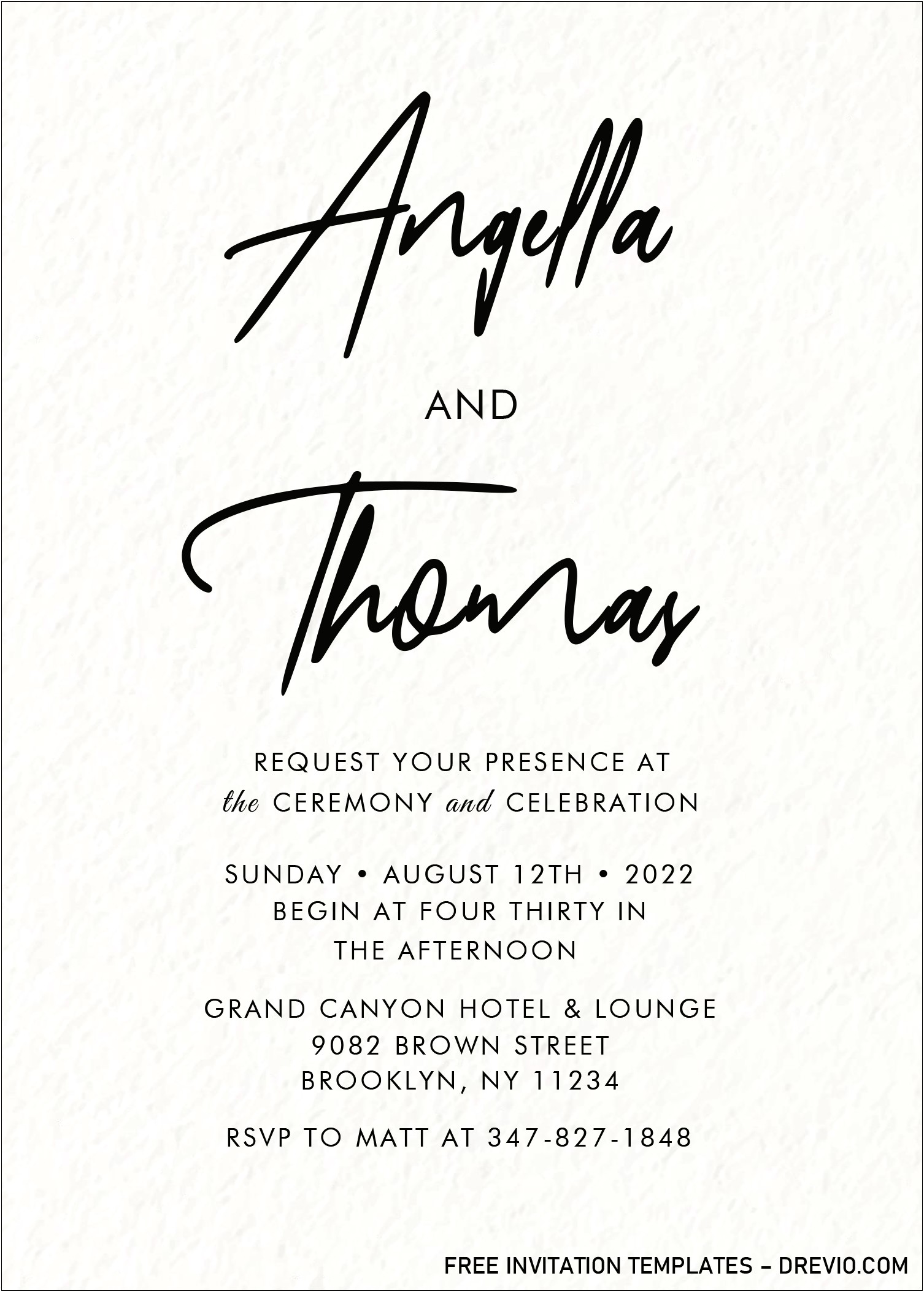 Free Word Document Wedding Invitation Templates