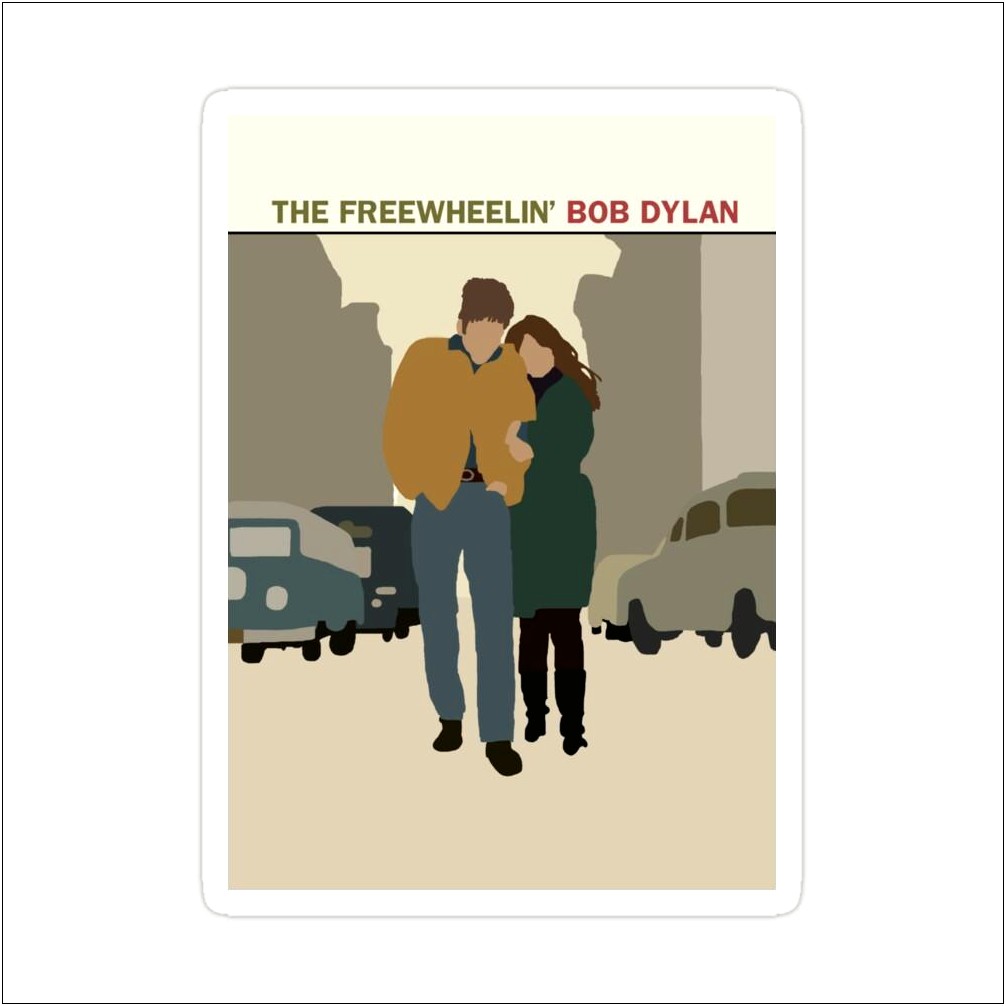 Freewheelin Bob Dylan Album Cover Wedding Invitation