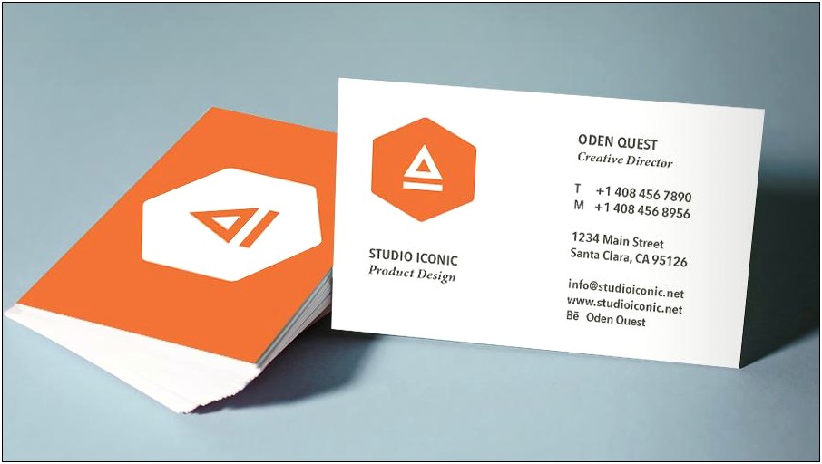 Full Bleed Word Business Card Template