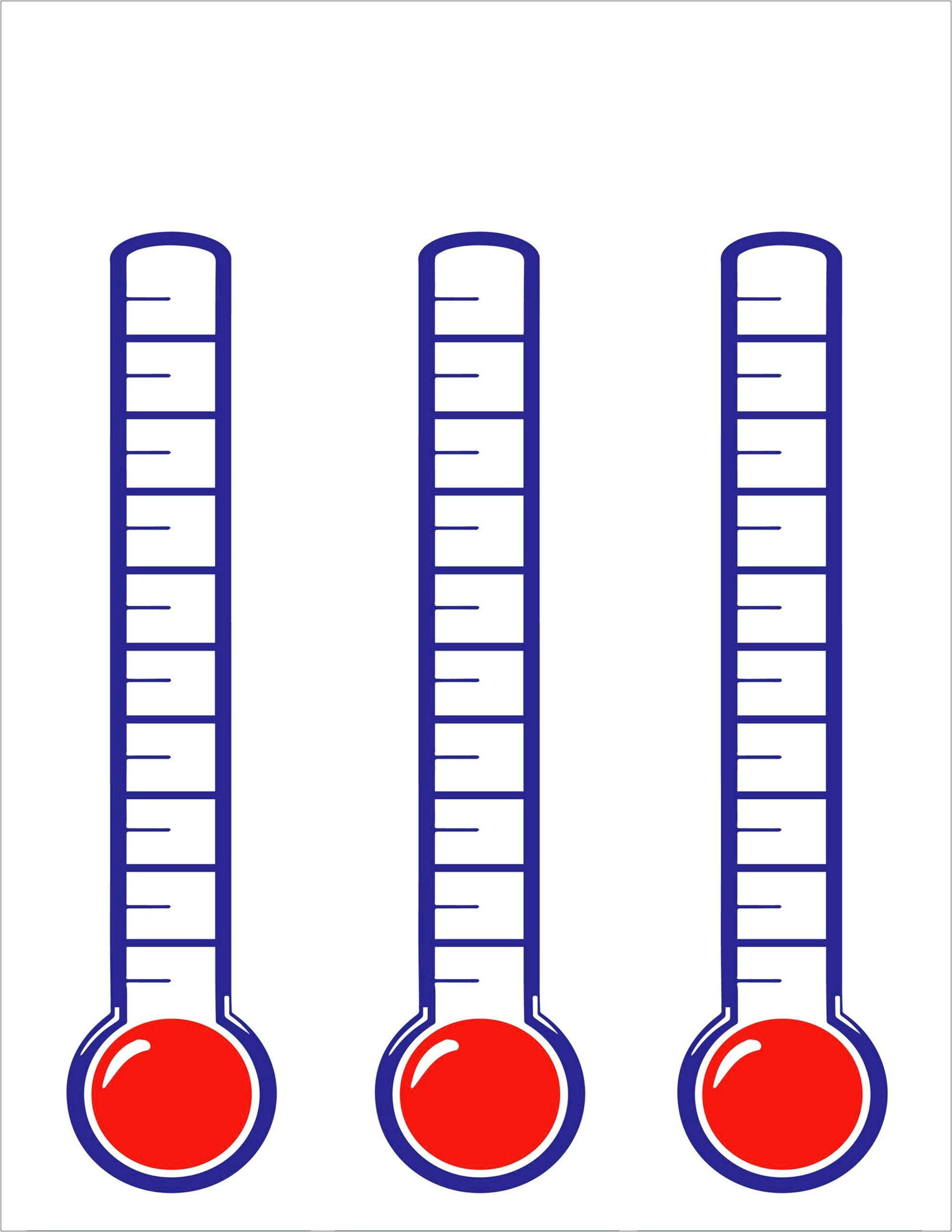 Fundraising Thermometer Interactive Template For Word