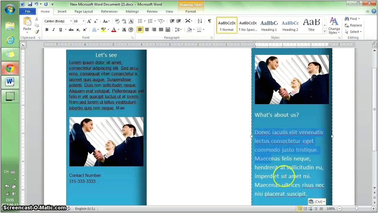 Get Brochure Template Microsoft Word 2010