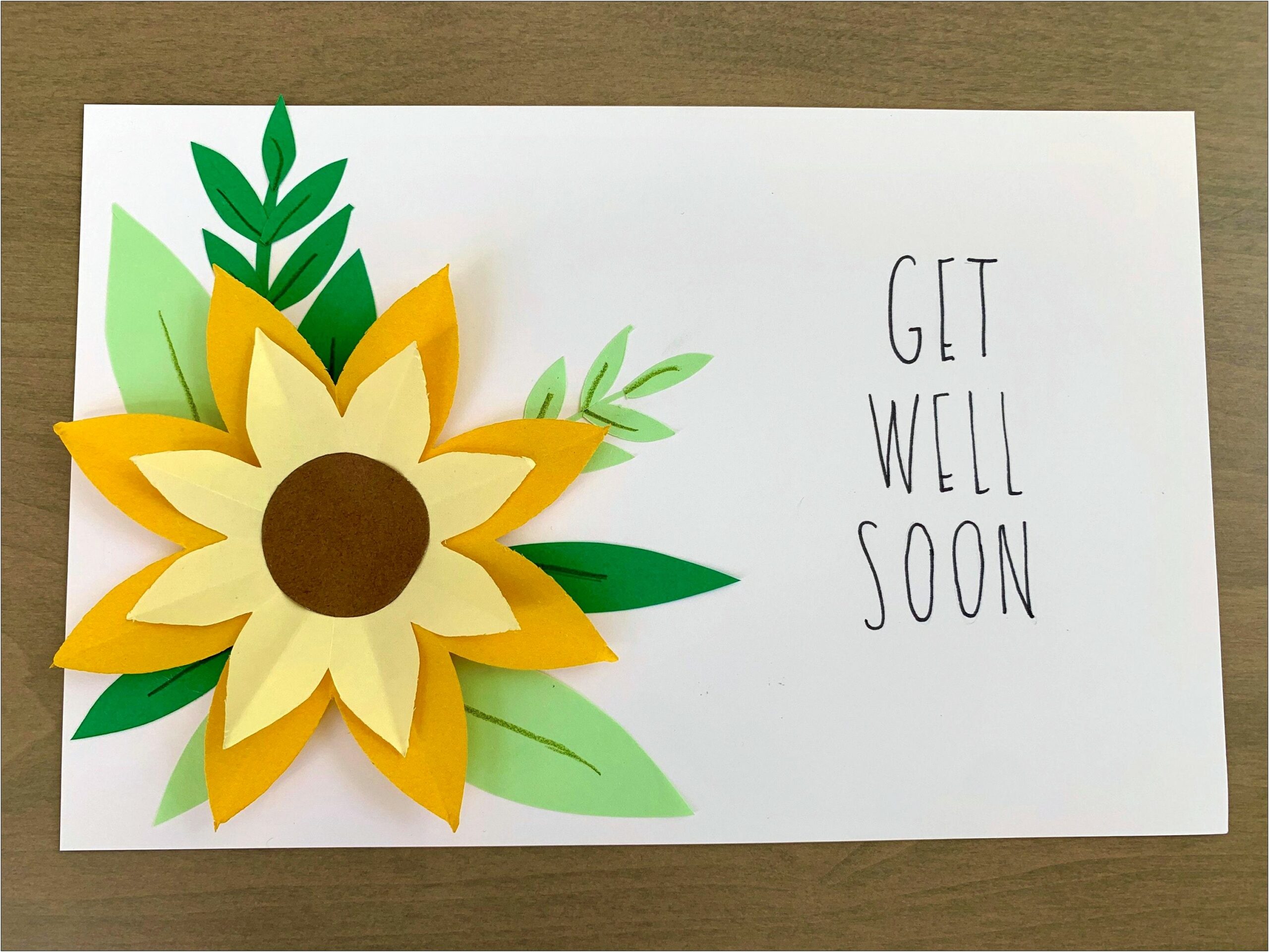 Get Well Soon Pop Up Card Template