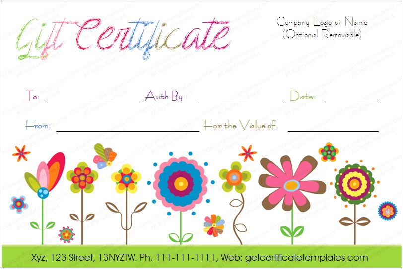Gift Certificate Template For Ms Word 2010