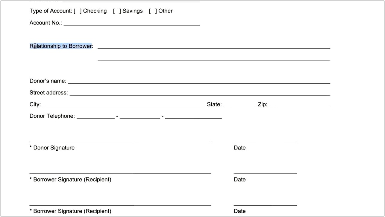 Gift Letter Mortgage Template Quicken Loans