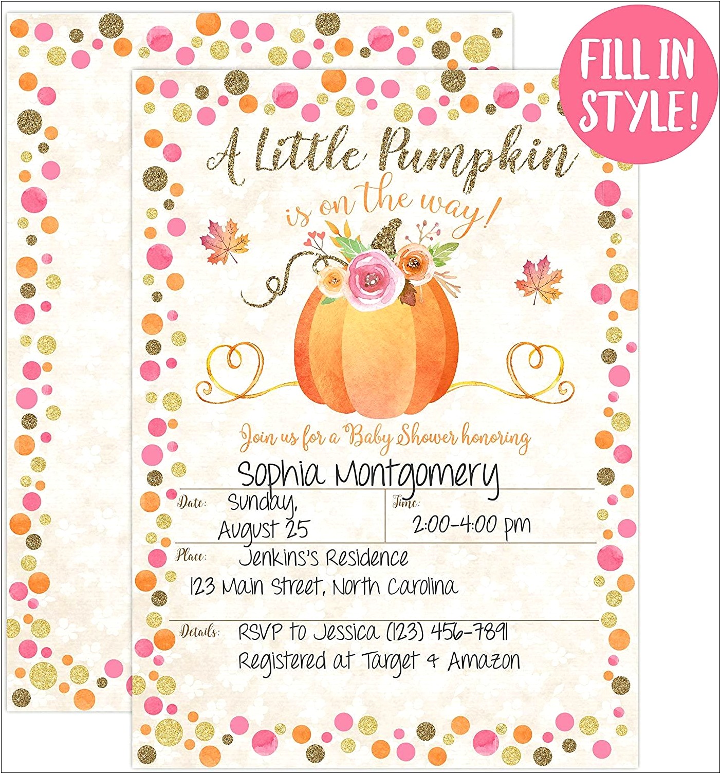 Girl Baby Shower Templates For Word