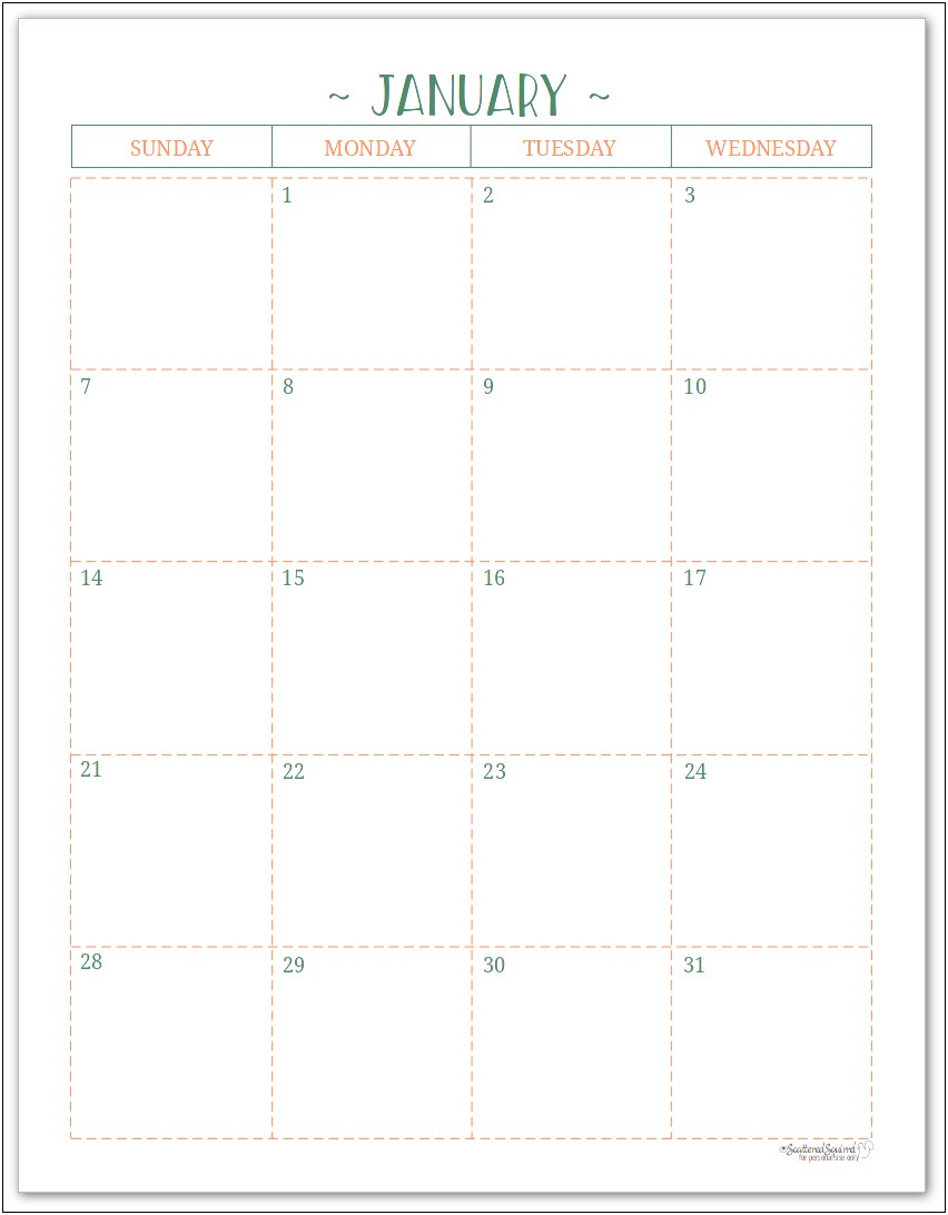 Girl Scout Planning Calendar Template 2017 2018