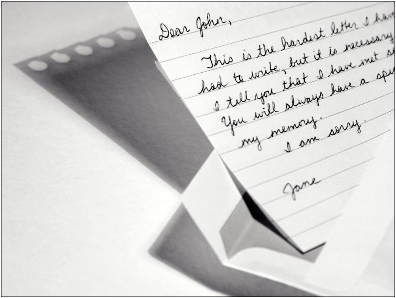 Goodbye Letter Template To Cheating Husband