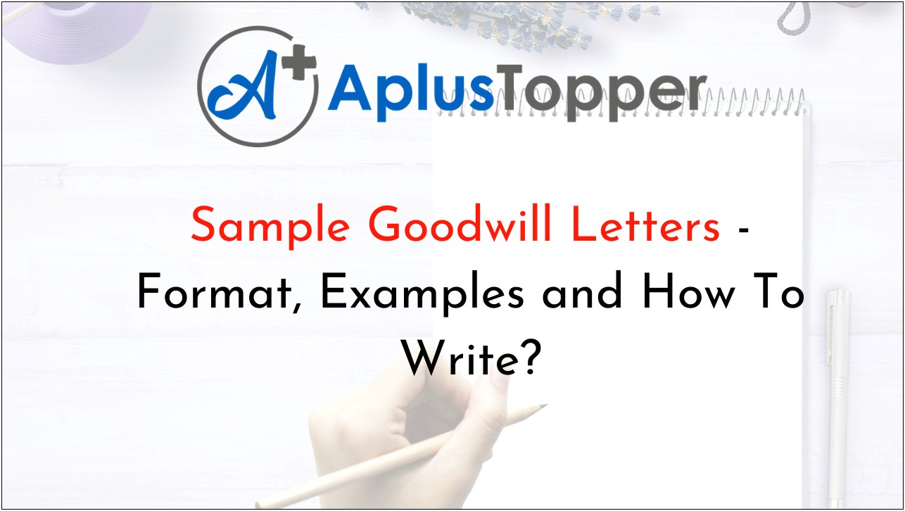 Goodwill Letter To Creditor Template Fax