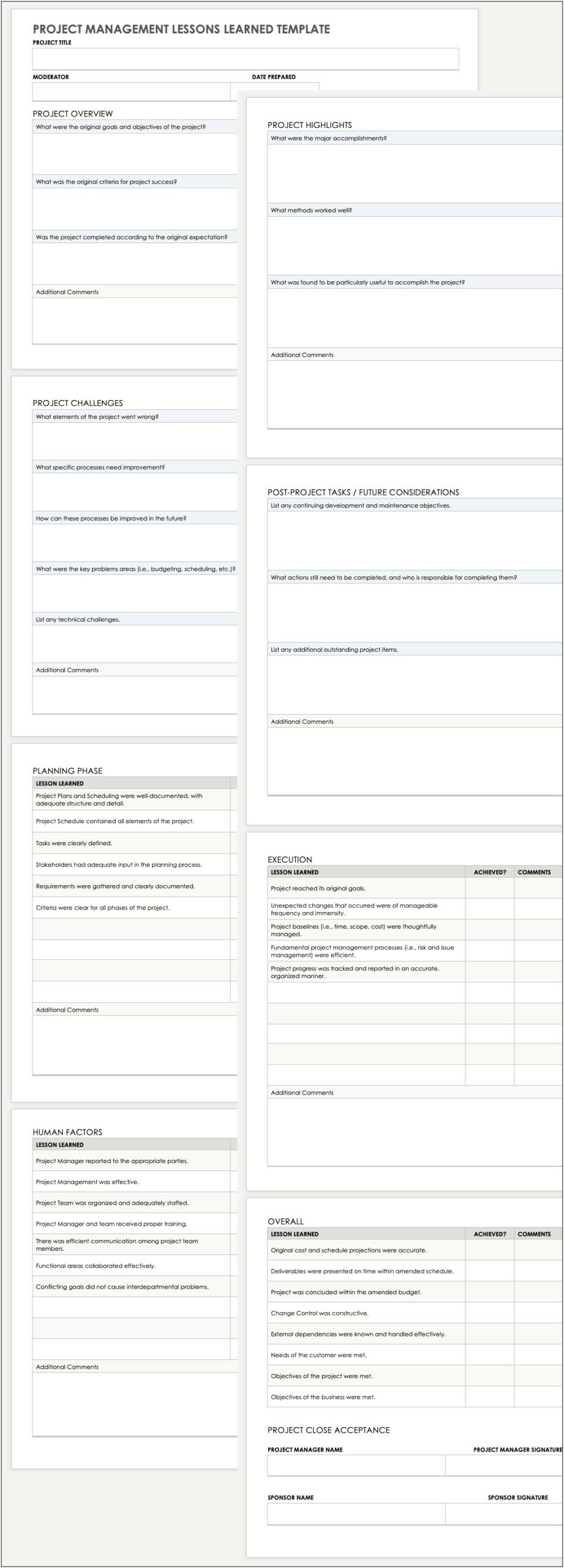 Google Doc One Page Lesson Plan Template