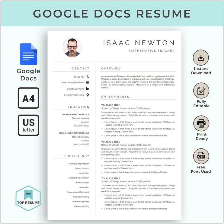 Google Doc Professional Cover Letter Template