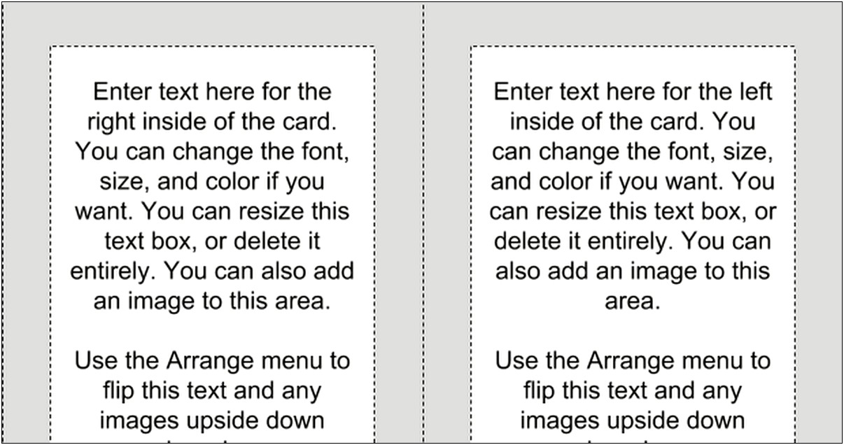 Google Docs Greeting Card Template Portrait