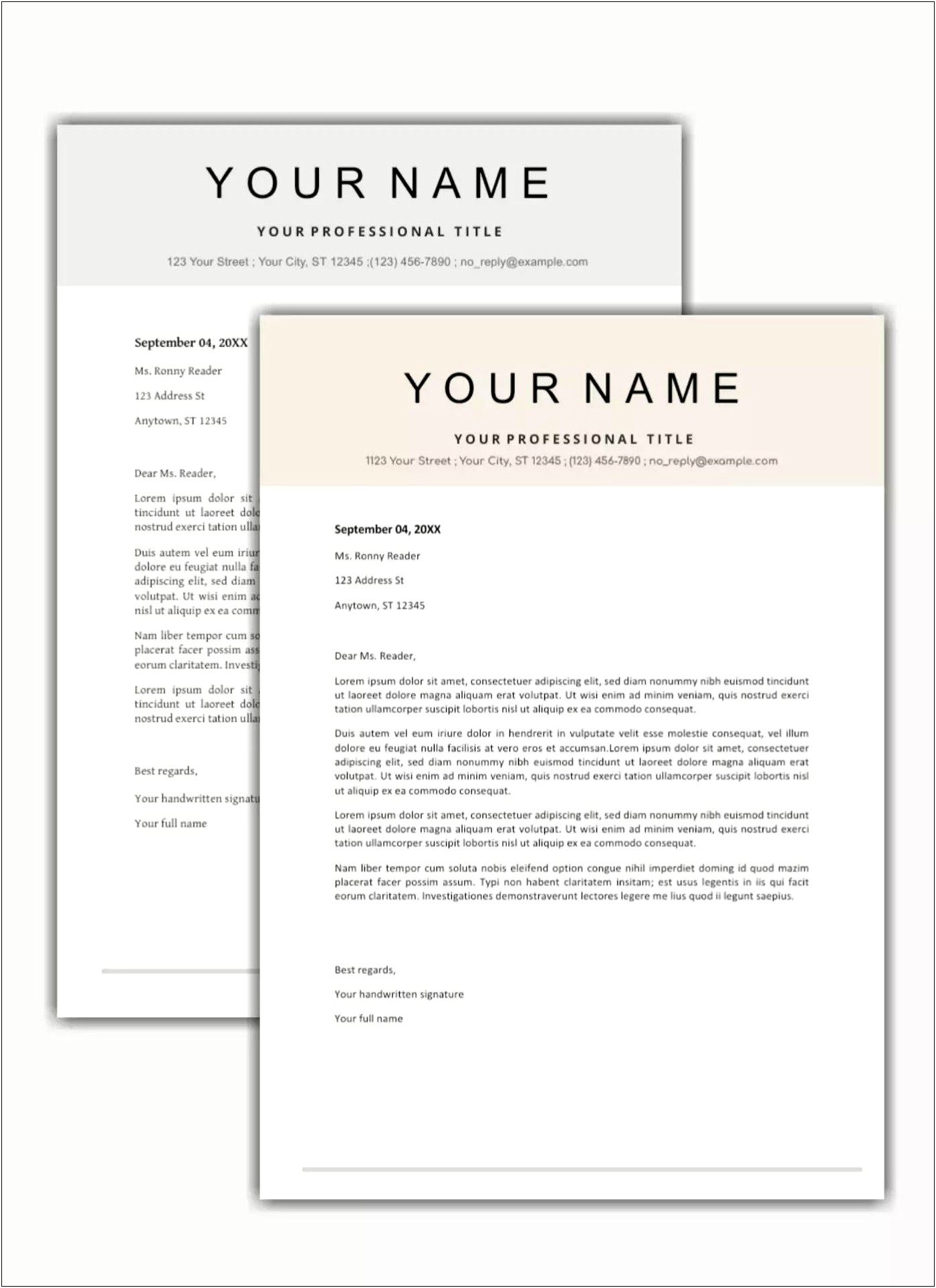 Google Drive Cover Letter Template Free