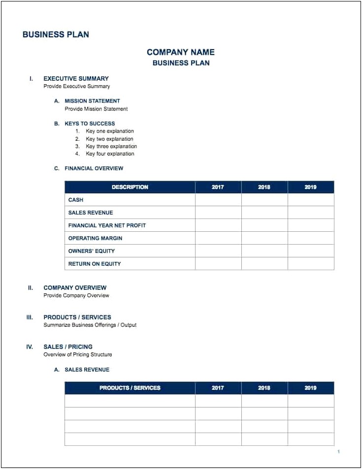 Google Sheets Template One Year Plan