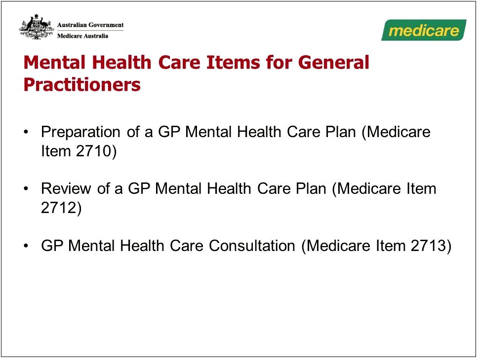 Gp Mental Health Care Plan Review Template 2712