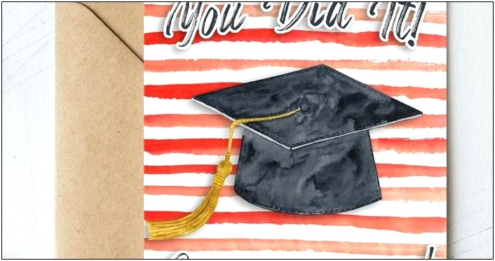 Graduation Pop Up Card Template Pdf